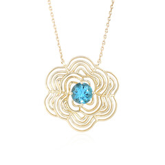 Collier en or et Topaze bleu Suisse (Ornaments by de Melo)