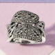 Zilveren ring met marcasieten (Annette classic)