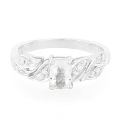 Bague en argent et Béryl de l'Himalaya