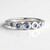 Bague en argent et Saphir bleu de Ceylan