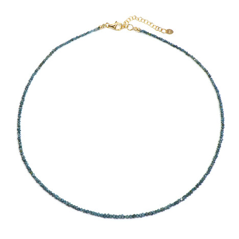 Collana in argento con Diamante Blu