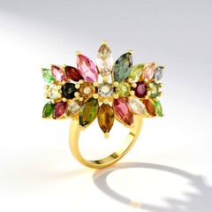 Anello in argento con Tormalina