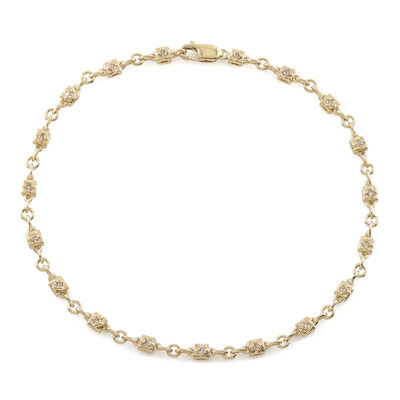 Bracelet en or et Diamant chocolat I2