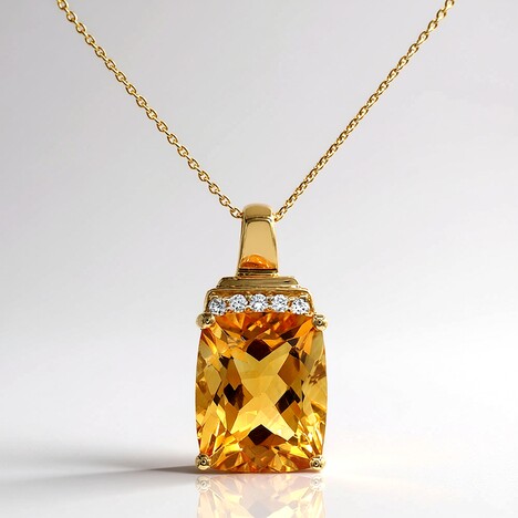 Collana in oro con Citrino (CIRARI)