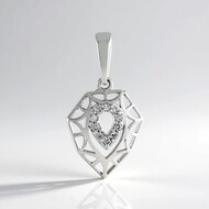 Gouden hanger met I2 (I) Diamanten (Ornaments by de Melo)