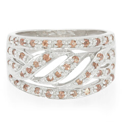 Mozambique Garnet Silver Ring