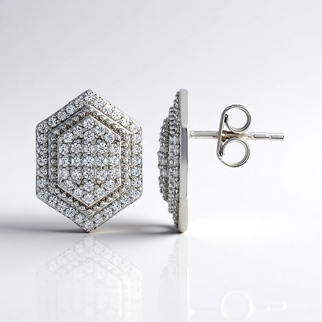Orecchini in argento con Zircone