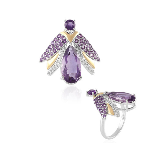 Sambia-Amethyst-Silberring
