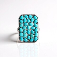 Anello in argento con Turchese Sleeping Beauty (Faszination Türkis)