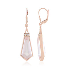 Orecchini in argento con Quarzo Rosa