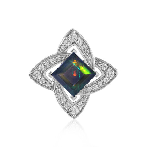 Colgante en plata con Ópalo de Mezezo (Adela Silber)