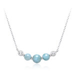 Larimar-Silbercollier
