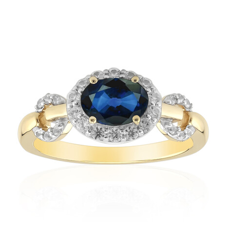 Anello in oro con Zaffiro Blu del Queensland (Remy Rotenier)