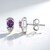 Orecchini in argento con Ametista Rose de France