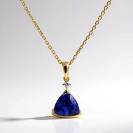 Collier en or et Tanzanite AAA (CIRARI)