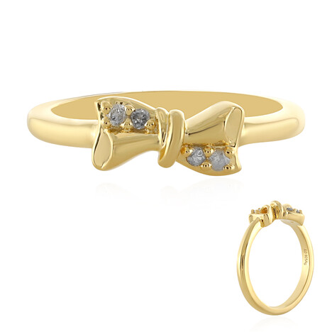 Anello in argento con Diamante I4 (J)