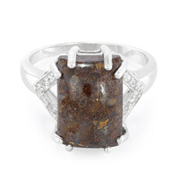 Anello in argento con Quarzo Dinosauro