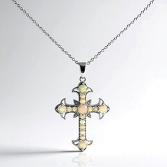 Collier en argent et Opale Welo