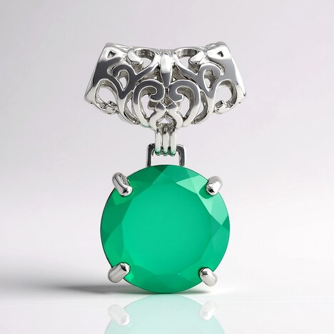 Ciondolo in argento con Agata (MONOSONO COLLECTION)