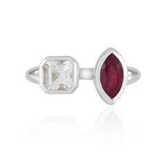 Anillo en plata con Rubí de Madagascar