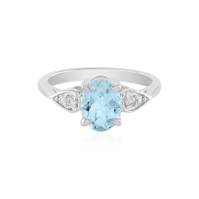 Anello in argento con Topazio Blu Cielo