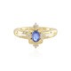 Bague en argent et Saphir bleu de Ceylan non chauffé