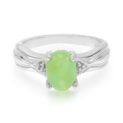 Bague en argent et Chrysoprase