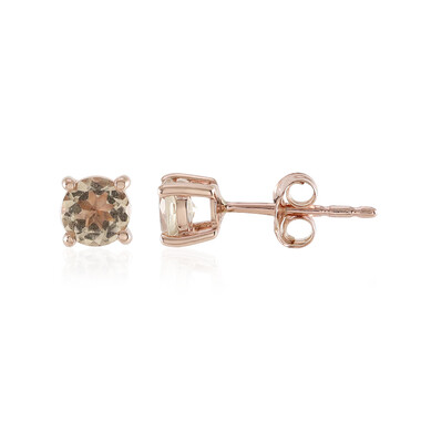 9K Morganite Gold Earrings