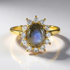 Anello in argento con Labradorite (Adela Silber)