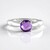 Anello in argento con Ametista Zambiana