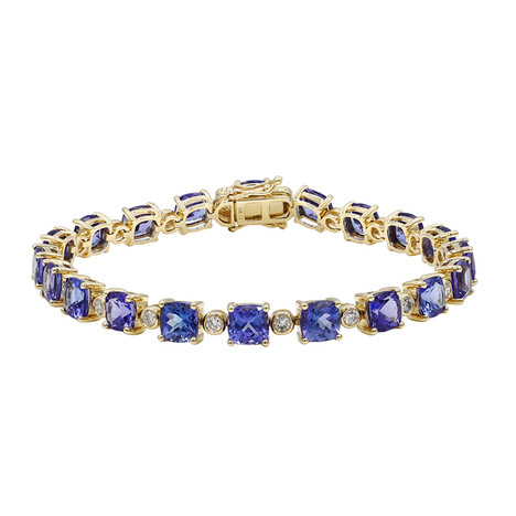 AAA-Tansanit-Goldarmband (CIRARI)