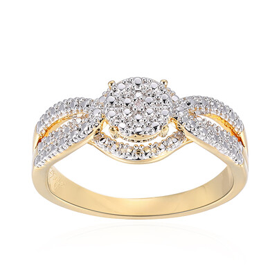 Anillo en latón con Diamante I3 (I) (Juwelo Style)