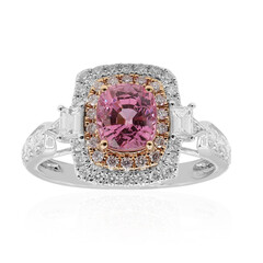 Anello in oro con Spinello Birmano Rosa (CIRARI)