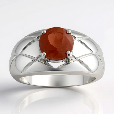Anello in argento con Pietra del Sole dell'Oregon