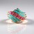 Anello in argento con Spinello Rosa (Gems en Vogue)
