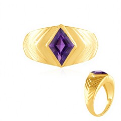 Sibirischer Amethyst-Silberring (de Melo Essence)
