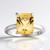 Anello in argento con Citrino