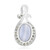Ciondolo in argento con Agata Lace Blu (Annette classic)
