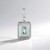 Pendentif en argent et Émeraude de couleur Paraiba