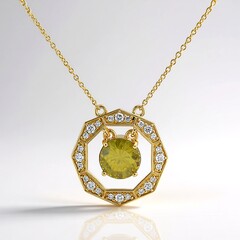 Collana in oro con Sfalerite Canadese (de Melo)