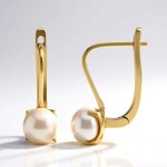 Orecchini in argento con Perla d'Acqua Dolce Bianca (TPC)