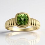 Anello in oro con Peridoto Wagogo
