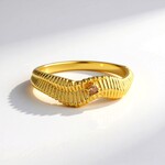 Anello in argento con Zircone Giallo (SAELOCANA)