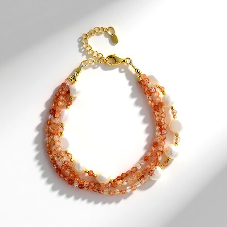 Bracciale in argento con Pietra del Sole (Riya)