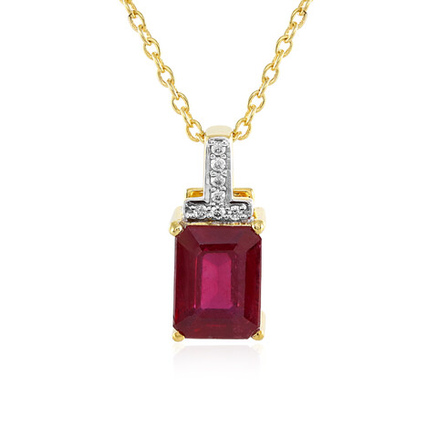 Madagascar Ruby Silver Necklace