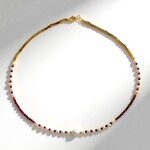 Collana in argento con Perla d'Acqua Dolce Bianca (Riya)