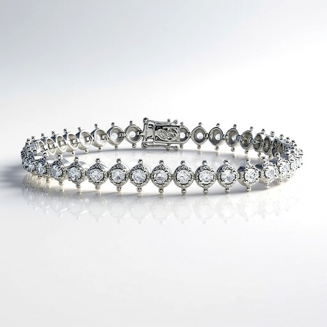 Bracciale in argento con Zircone (Dallas Prince Designs)