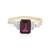 Magenta-Granat-Goldring