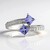 Anello in argento con Tanzanite