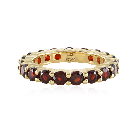 Mosambik-Granat-Silberring